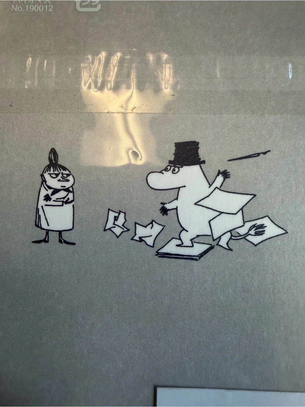 Moomin Illustrated Notebook with Red Spine Hobonichi